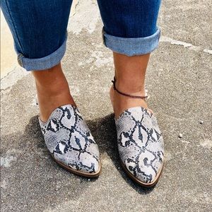 Catherine Snakeskin Mule